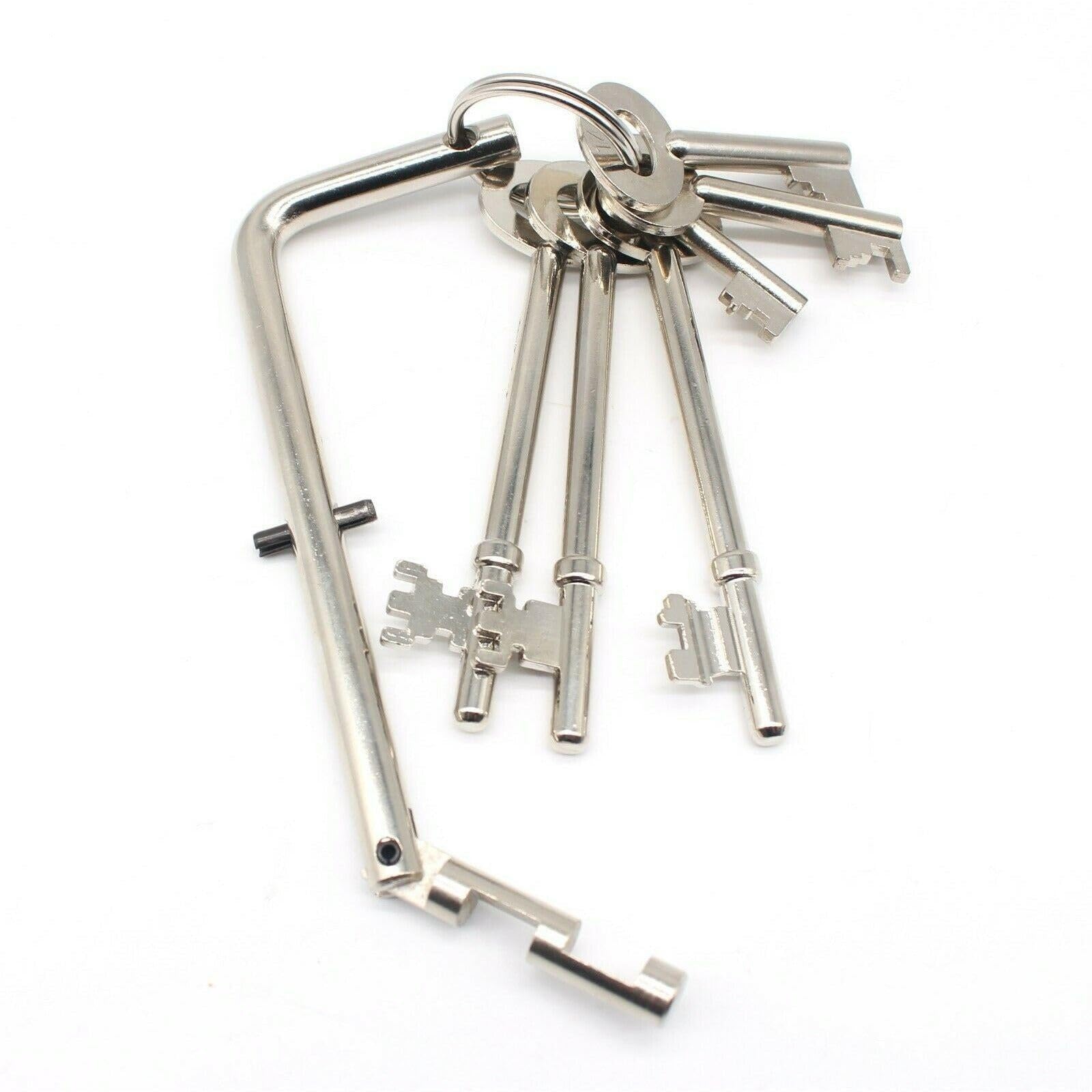 Eai Silver Fire Brigade Fb Master Key Set 3 | 7 Keys - Fb1,Fb2,Fb4,Fb,Fb11,Fb14 & Fireman Key For Lift And Building Access