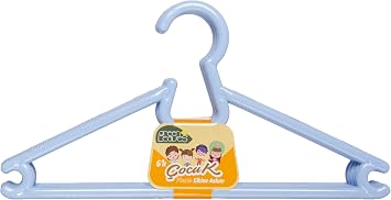 DecoBella 6-Piece Plastic Children's Clothes Hanger, 0.6x27x14 cm, Asorti