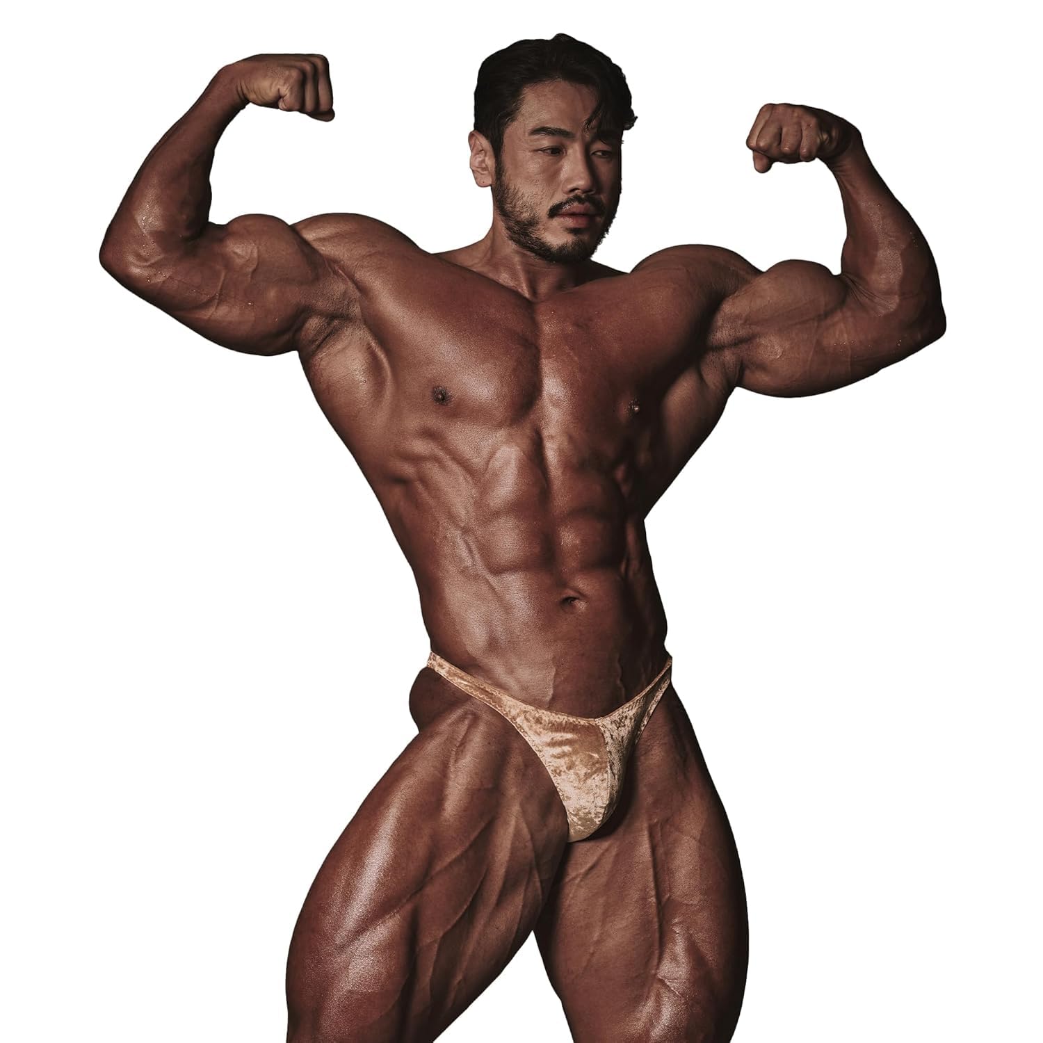 FIED V Cut Bodybuilding Trunks Posing Suits Competition