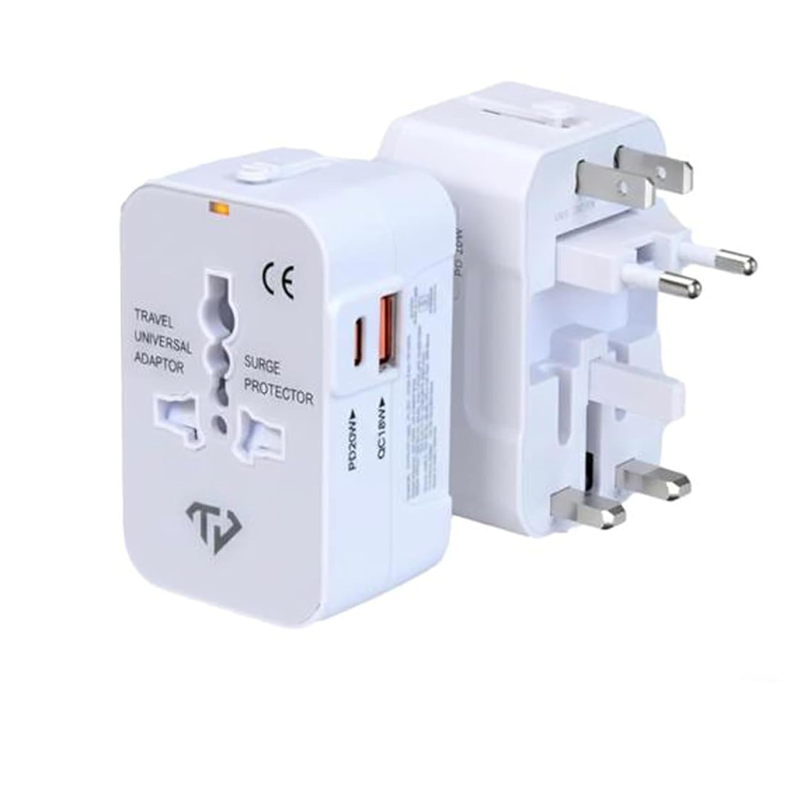 True Desire Universal Travel Adapter with QC & PD with USB 20W (Supports 22.5W PPS) & USB A 18W Universal Socket, Compact International Adapter for Worldwide Use-image-38