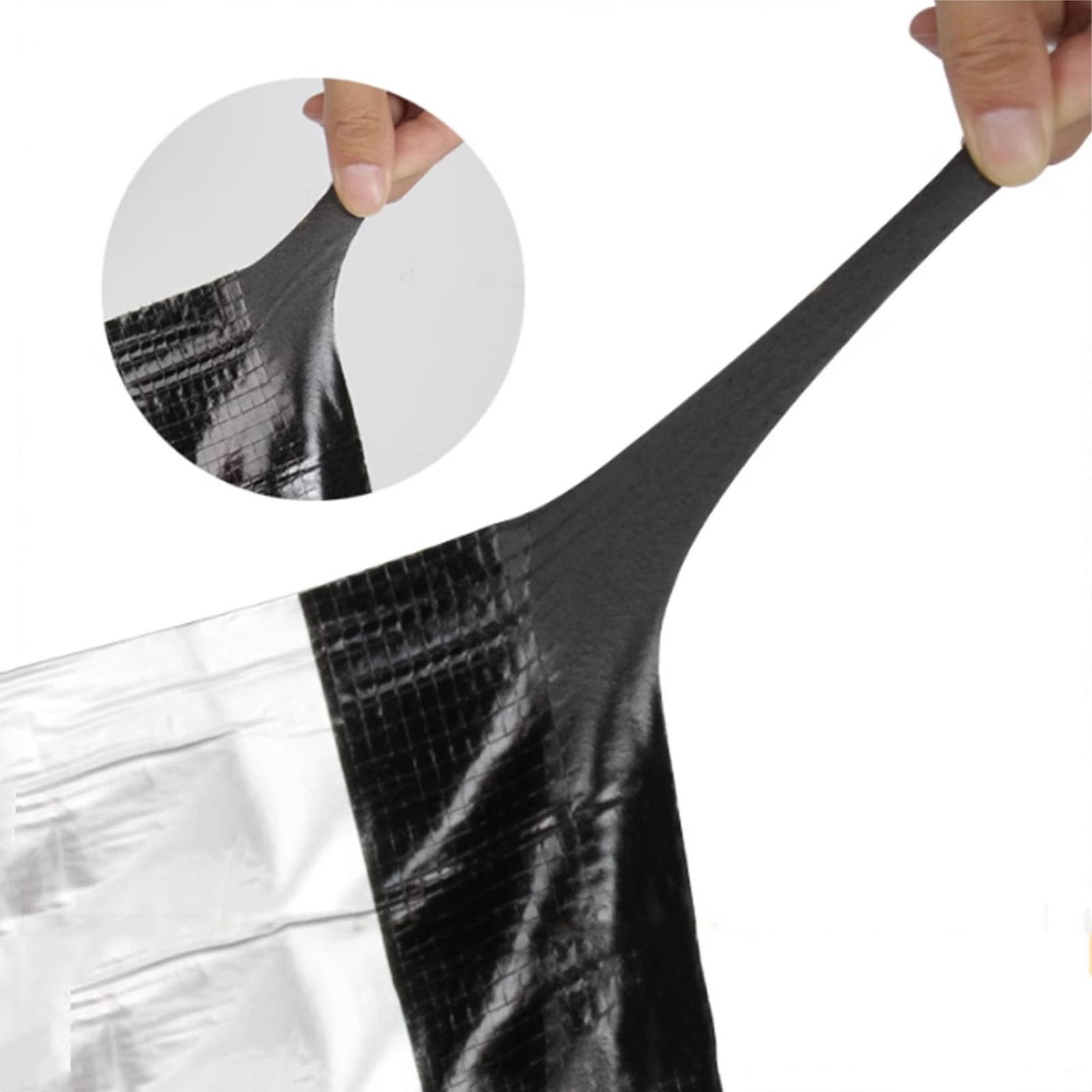Cinta de Bituminosa Impermeable,Cinta de Sellado Autoadhesiva de Aluminio,Cinta de Reparación,para Fugas de Techo,Huecos de Alféizares,Roturas de Tuberías,Personalizable (0.4x5m)