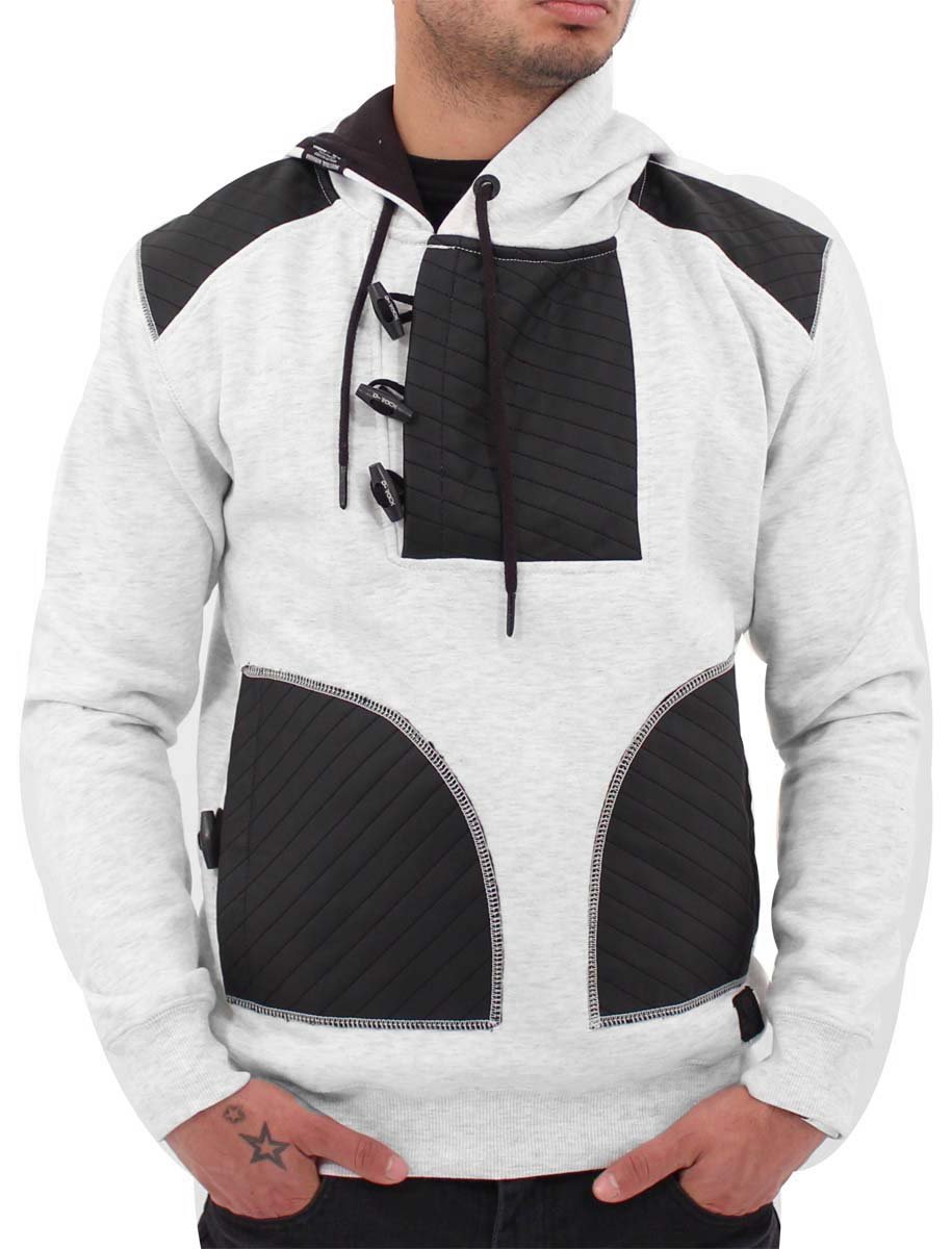 D-Rock Big Dawg Special Mens Boys Star Overhead Hoodie G Time Money is (XL, Bleached Marl)