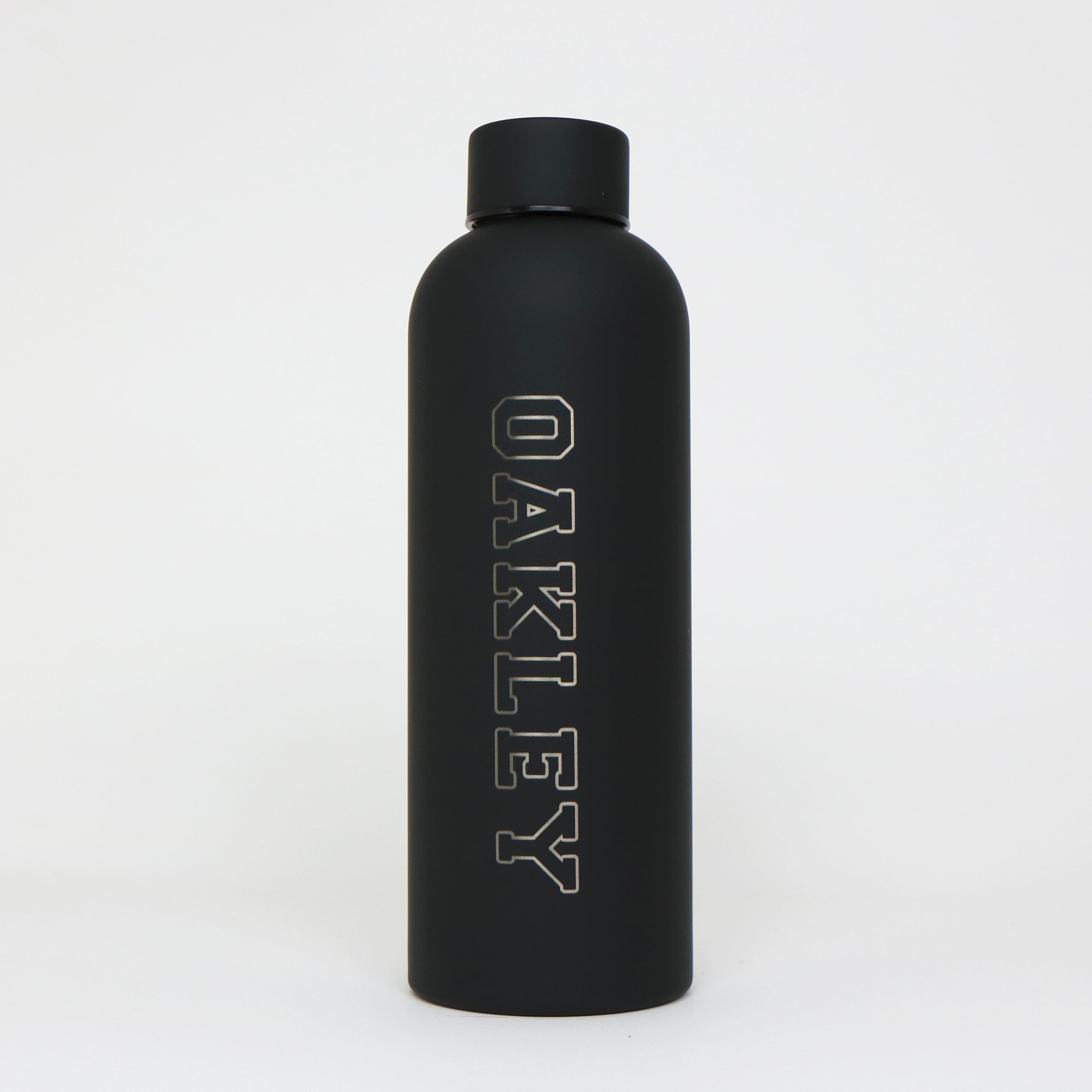 cribstar Personalised Engraved Insulated Water Bottle | Stainless Steel Water Bottle | Double Walled Drink Bottle Keeps 12 Hours Hot & 24 Hours Cold 500ML | Vaccum Flask (Black) โ image 1