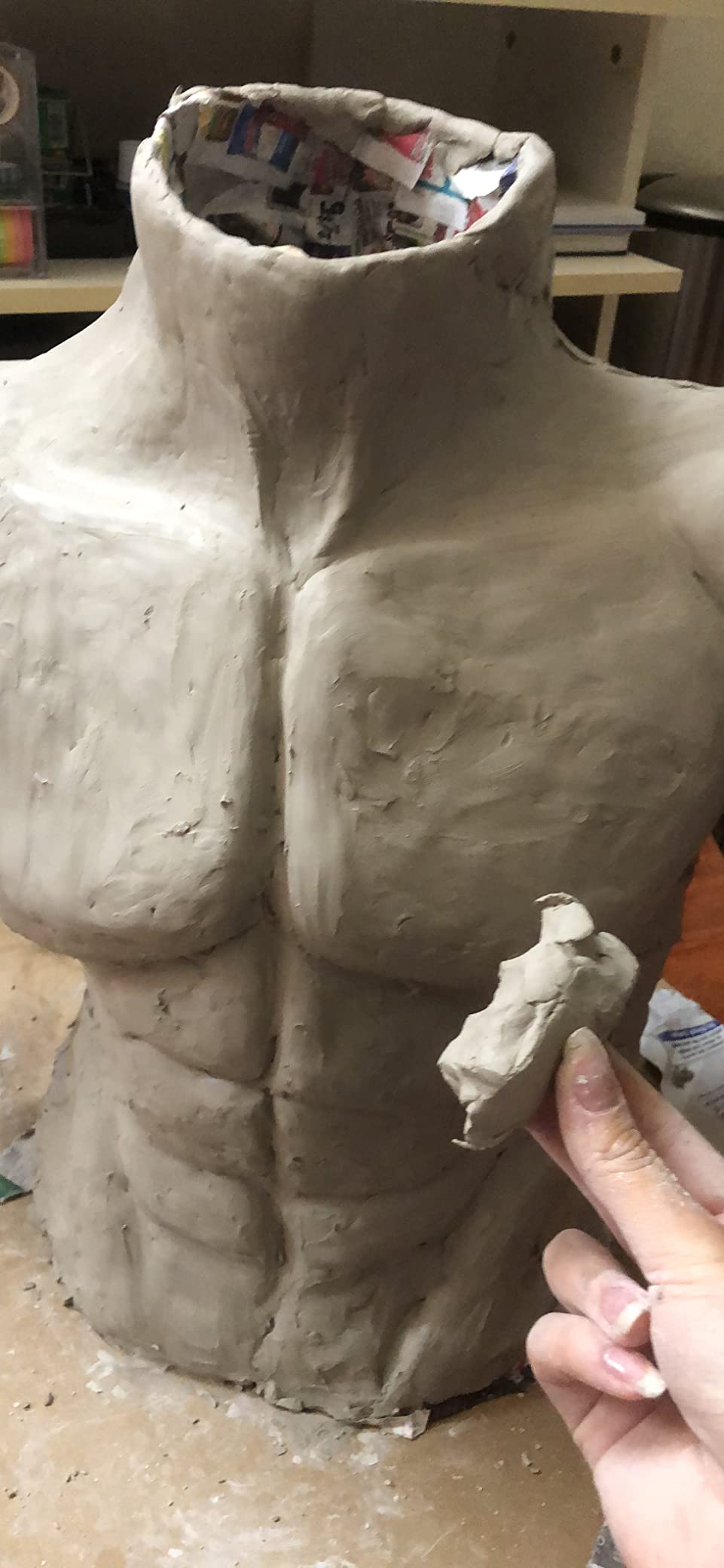 In Oven AMACO White Air Dry Clay (25 Lbs) - Modeling Clay For Sculpting \u0026  Pottery Crayola Air Dry Clay, image size:961x2080