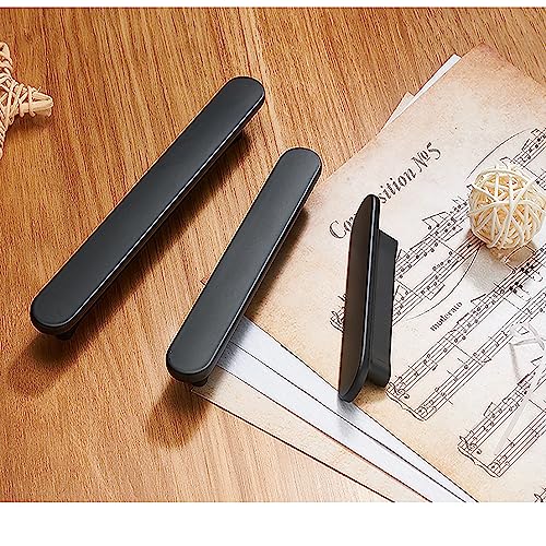 Guolich 2 Pcs Hole Centers 2.5 Inch(64mm) Kitchen Drawer Handle Door Cabinet Pulls Zinc Alloy Handle Modern Matte Black Brushed Brass Hardware for Wardrobe Bathroom Dresser - Image 2
