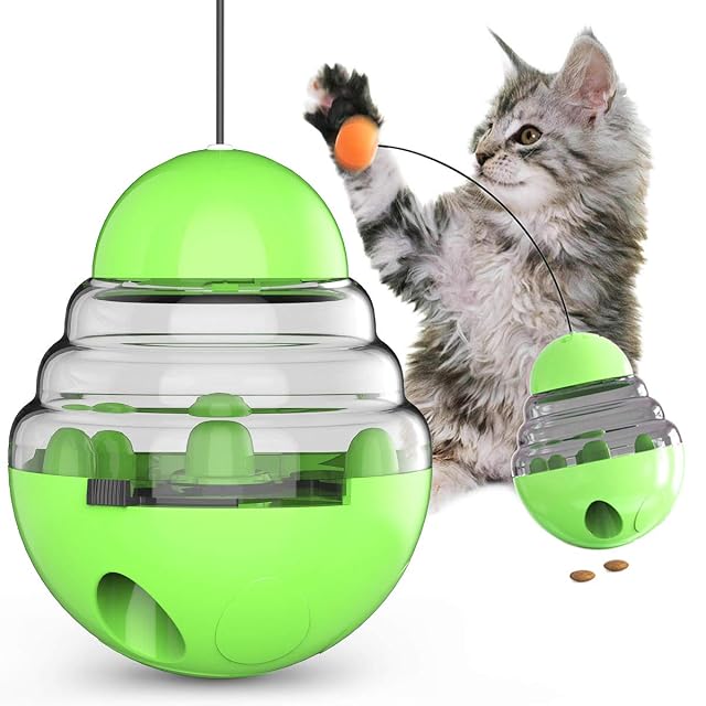 YYMIYU - Juguete para gato con fugas, color verde