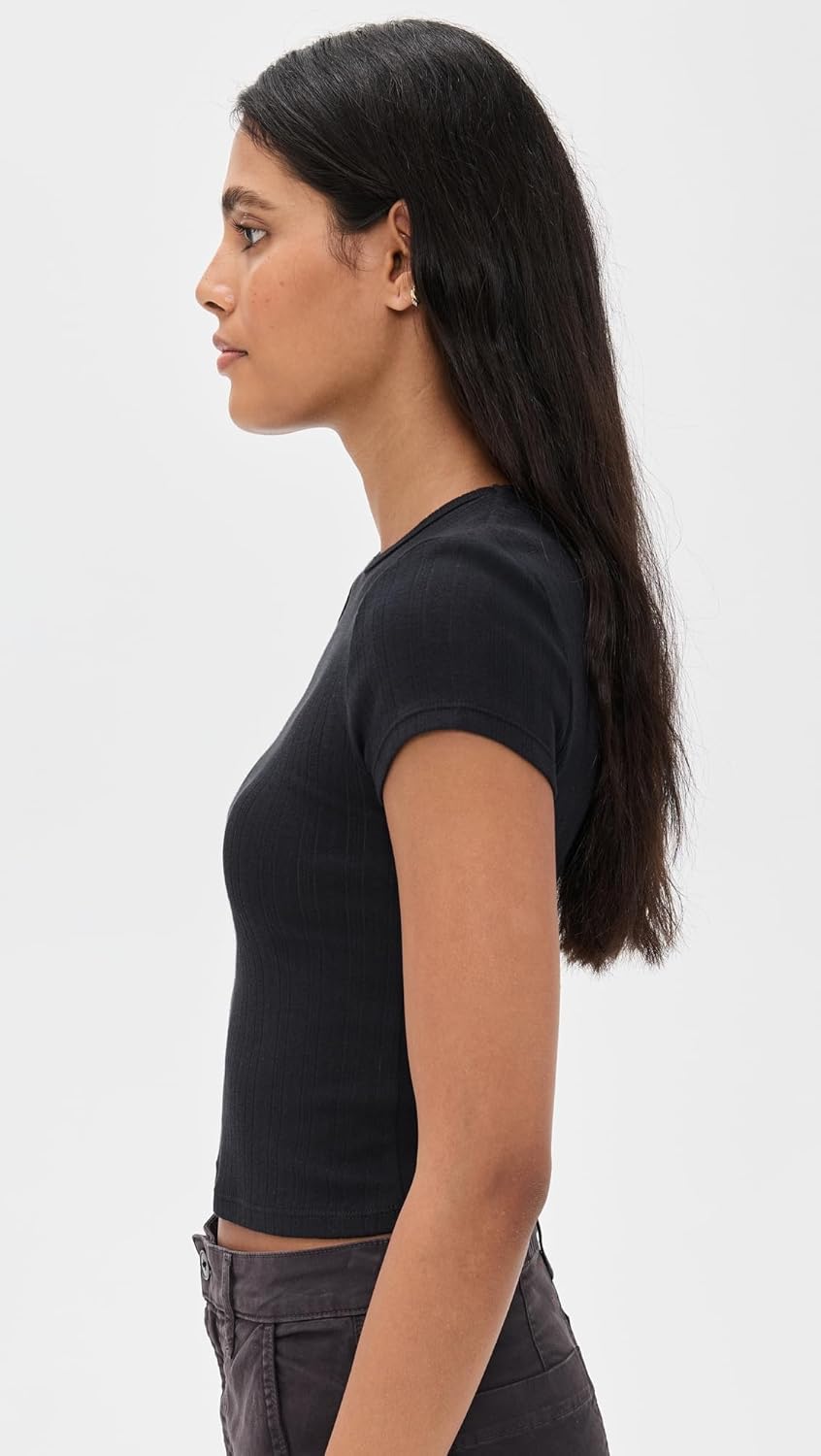 Free People Women's Wait A Minute Baby Tee - Image 4