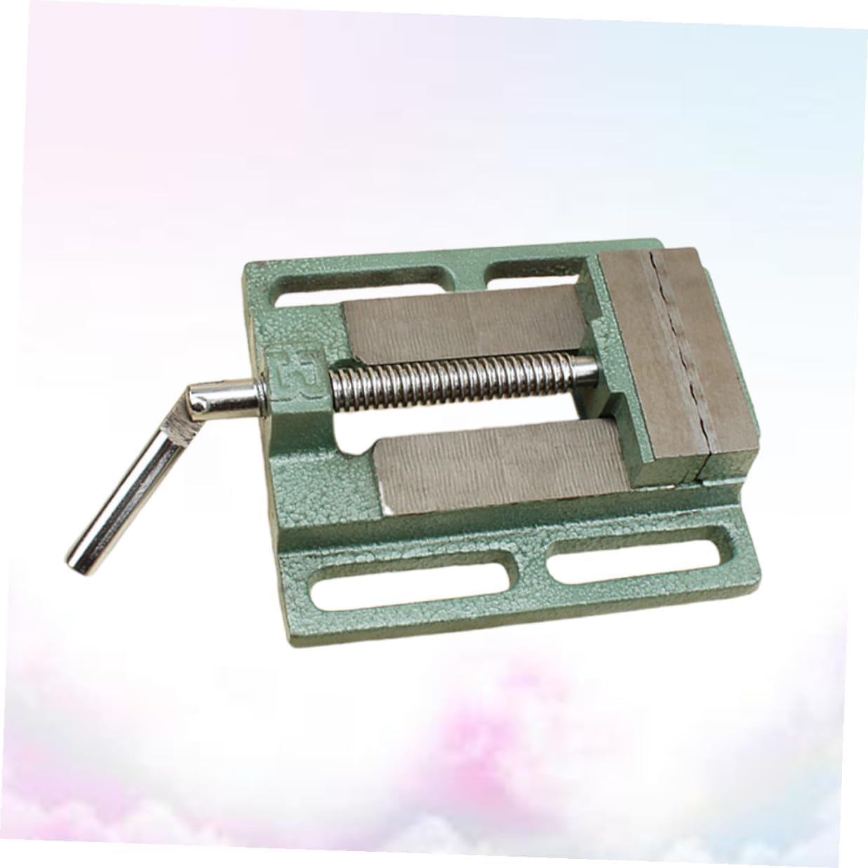 5 Inch Cast Iron Table Vise Bench Clamp for Woodworking and Drilling, Small Drill Press Vise with Sturdy Metal Construction, Suitable for Milling Machines and Workbenches