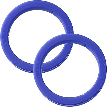 Pack of 2 Improved E61 Portafilters Food Grade Silicone Gaskets for Espresso Machine Replacement Seal for E61 Brewing Unit BPA-Free Durable Leakproof Blue