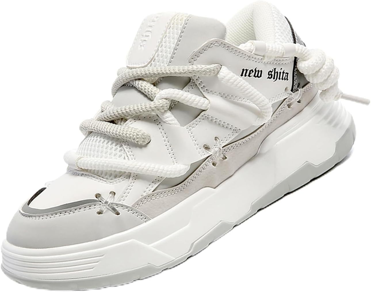 NEW SHITA Height-Increasing Women’s Fashion Platform Chunky Sneakers Lightweight Cushioned Anti-Slip Breathable Unisex Shoes for Walking Casual Sport