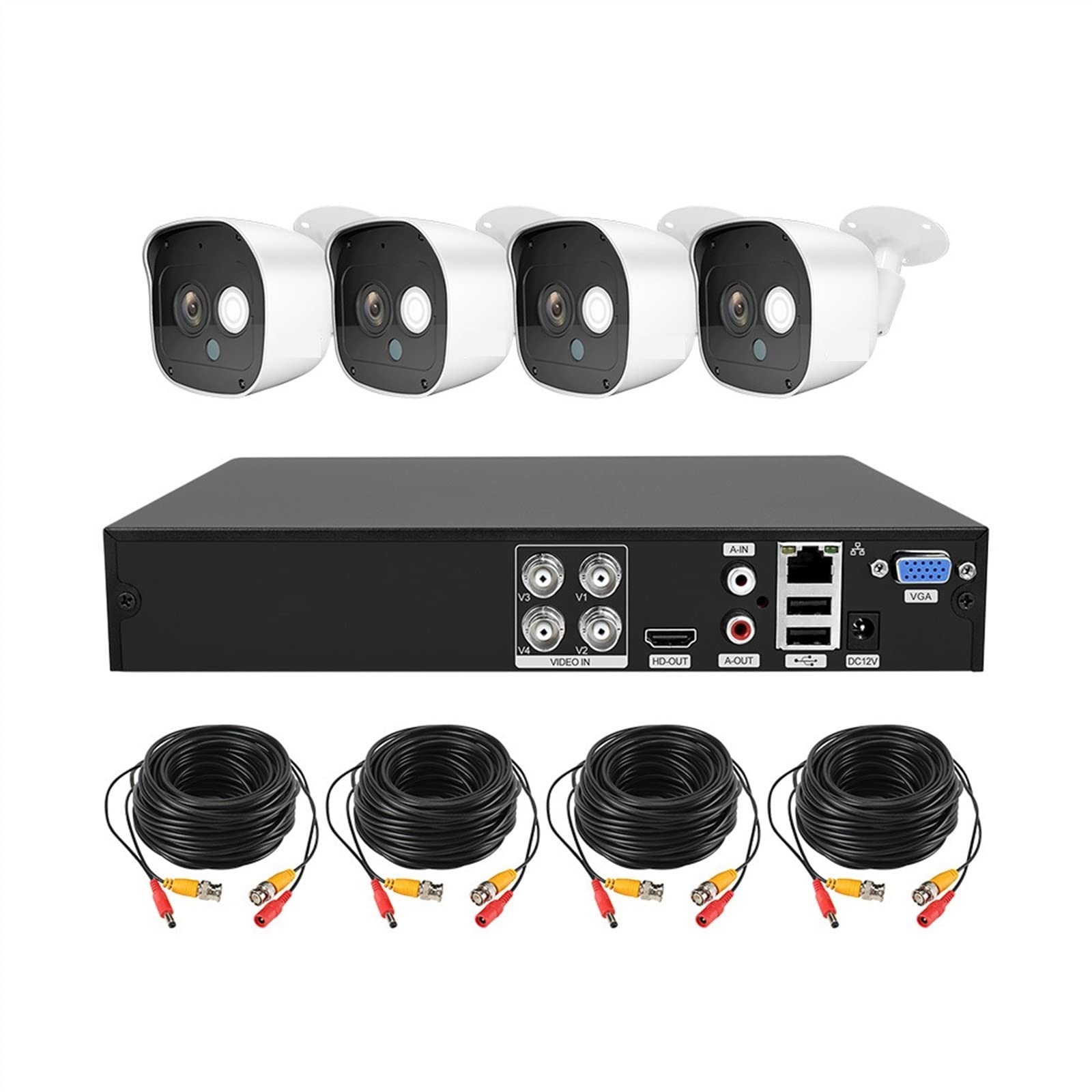 Caméra de surveillance XVR AHD 2MP système sans fil 4 voies et paquet vidéo DVR 1080P