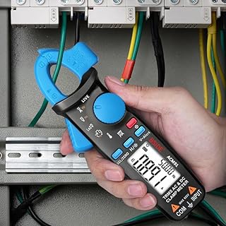 BSIDE ACM91 Pinza amperometrica AC DC 1mA TRMS Mini Tester Corrente di Dispersione 6000 Conteggi Multimetro Digitale Autorange di Temperatura Capacità Tensione Ohm Continuità NCV Milliampere per Auto