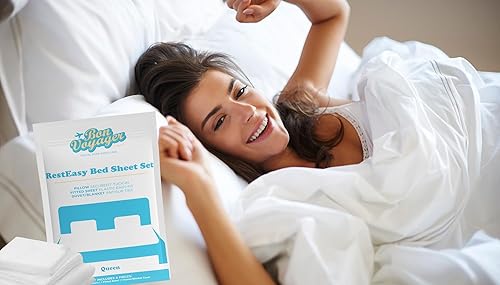 Miniatura 2 de 1 unidad Sábanas desechables de alta calidad para viajes (hotel, viaje de negocios, crucero, AirBnB, camping, cabaña). Sábanas desechables de viaje