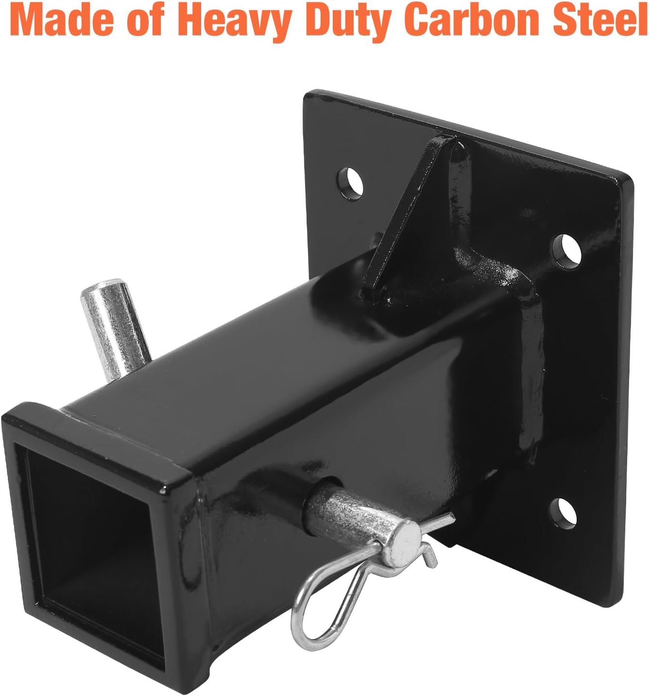 2-Inch Hitch Wall Mount,Trailer Hitch Receiver Plate Tube,Bike and Cargo Rack Hanging Garage Organizer, Universal Towever Hitch Extender, Max Load 15000LBS