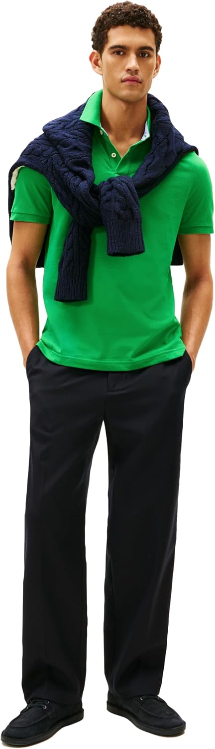 Tommy Hilfiger Mens Short Sleeve Cotton Pique Polo Shirt in Regular Fit