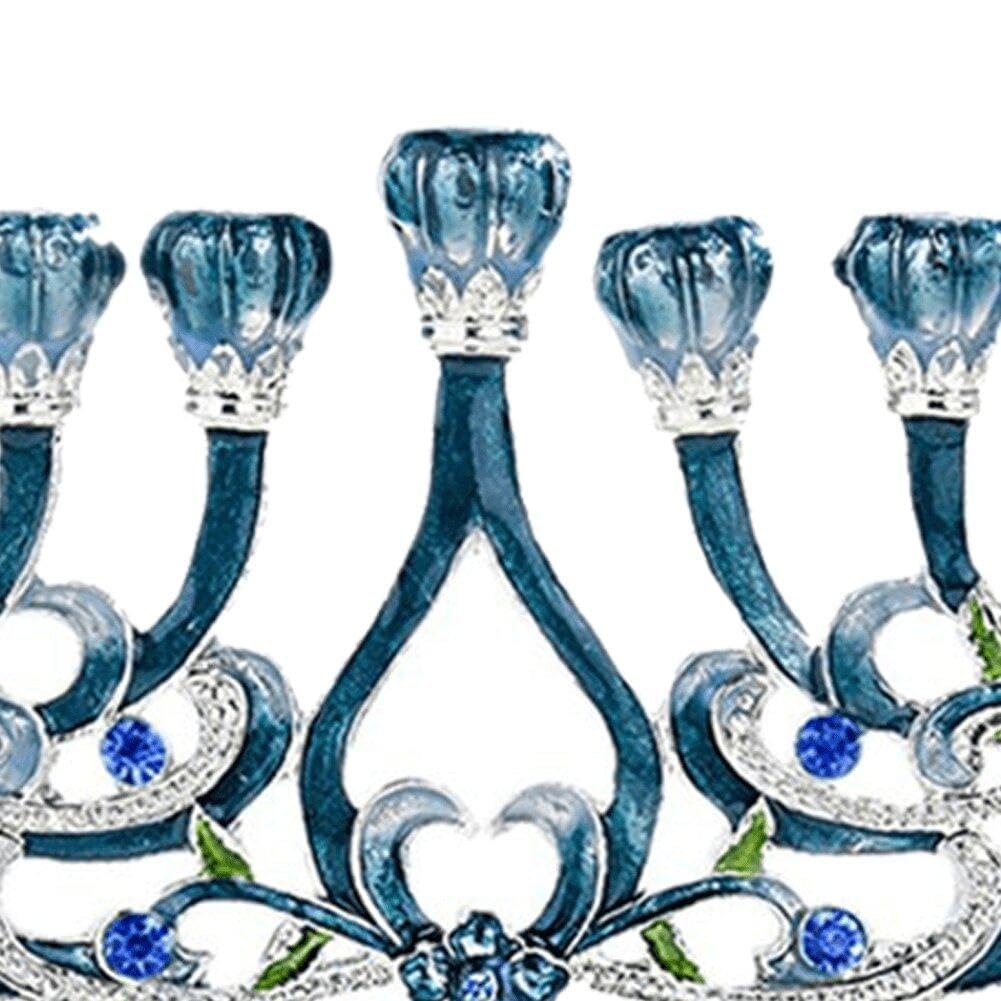 Wudaizhi Étoile de Hanoukka, Menorah David, bougeoir à Bougie pour Hanoukka, décoration de Maison Peinte à la Main, Cadeaux de bougeoir pour fête et Festival