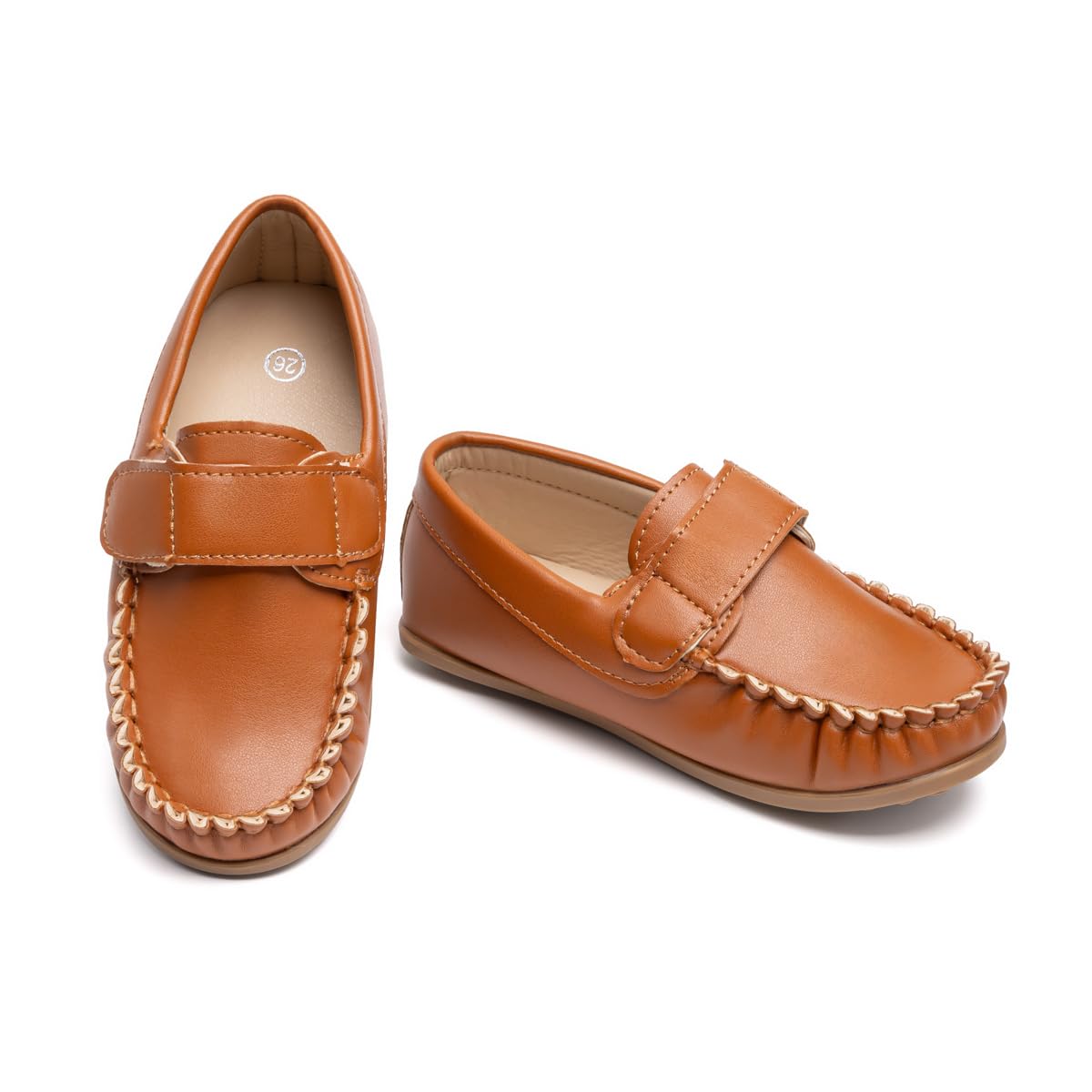 Miamooi Toddler Boys Girls Wedding Dress Shoes Little Kid Slip On Loafers School Uniform Moccasins Walking Shoe