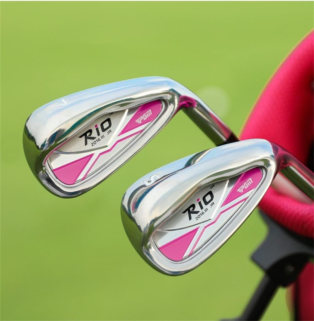 Junior Graphite Shaft Golf Iron, #7/#S Single Club for Kids3-12year, Right Handed Boys Girls Golf Sports Equipment (Pink,#S,Age 6-8)