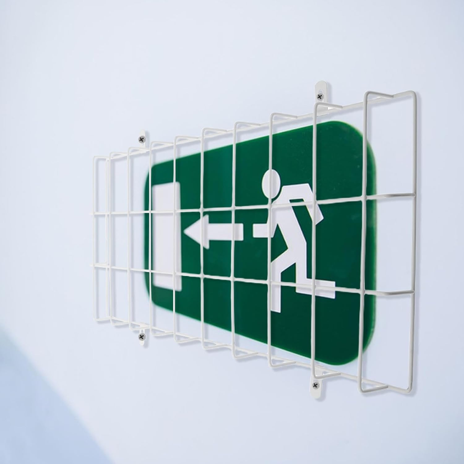 4pcs Emergency Light Wire Guard Iron Safety Cover for Exit Signs