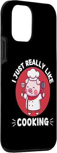 Miniatura 3 de iPhone 12 mini Kawaii Cute Pig I Just Really Like Cooking Kawaii Aesthetic Case