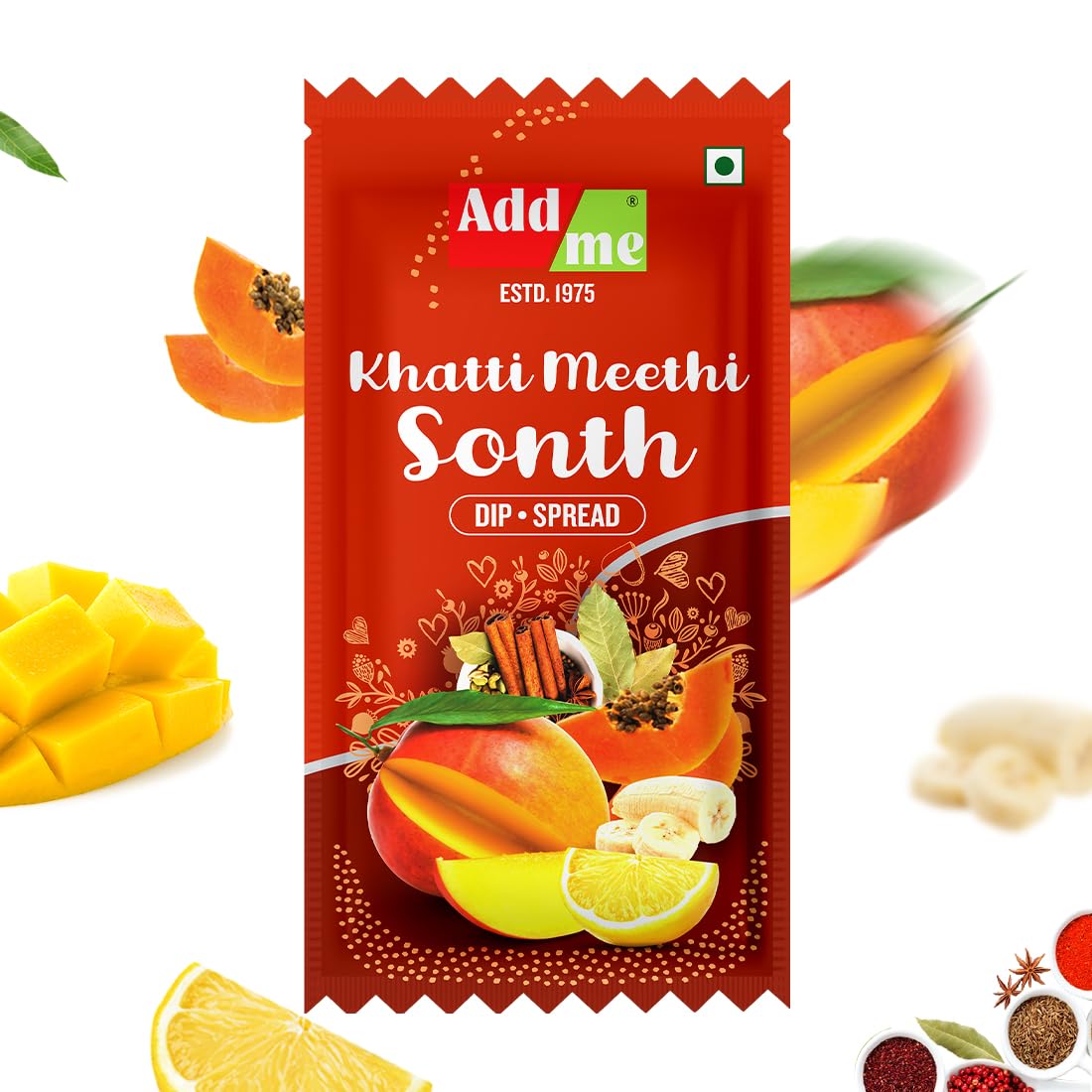 Add me Chutney Sonth sachet 48 packs | Khatti Meethi Chatni Pouch