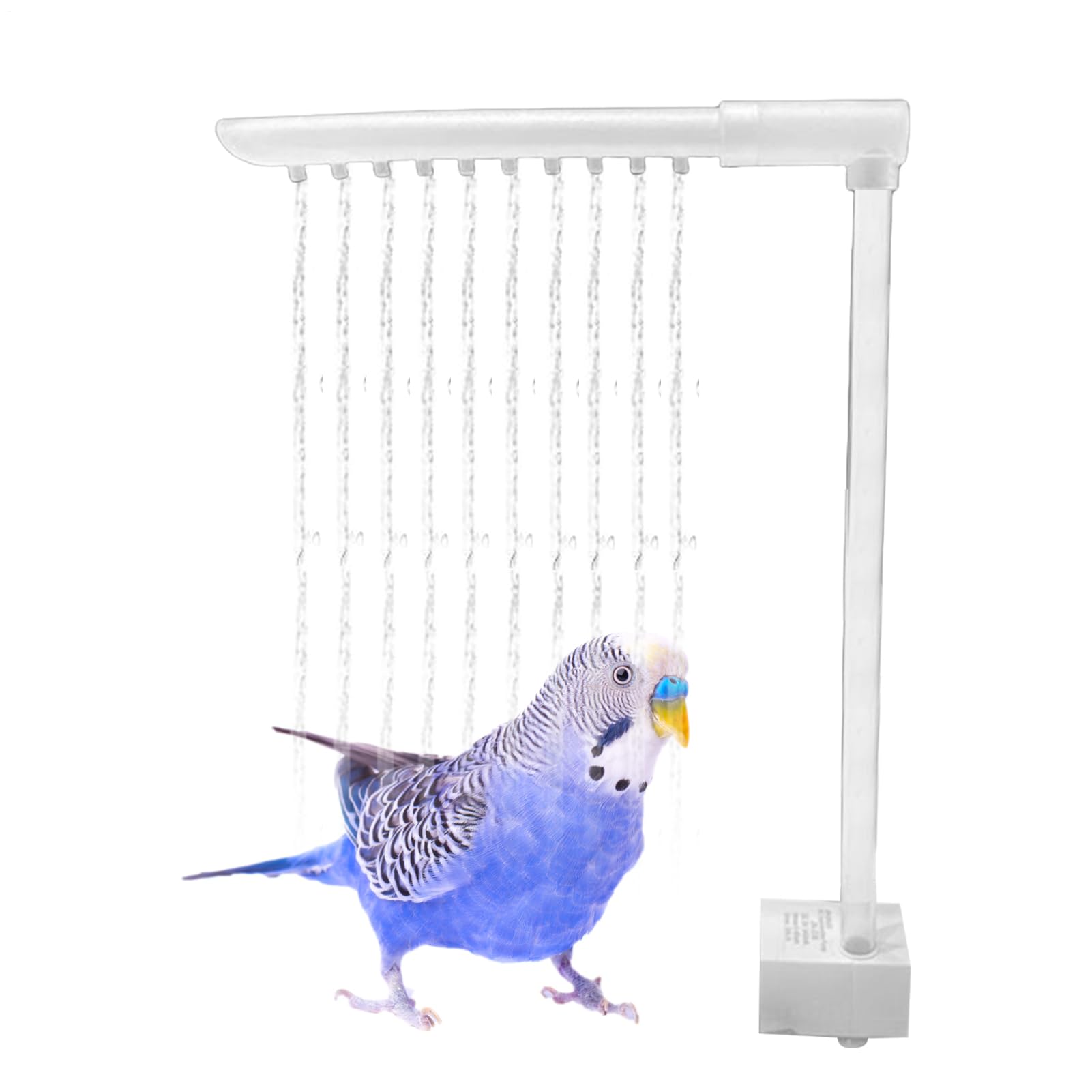 Bird Shower Fountain, Parrot Bath Accessories, Cage Fountain Shower Head with Running Water, Parrot Bath Tub Faucet for Pet Birds, African Grey, Cockatiel, Conure, Budgies, Lovebird