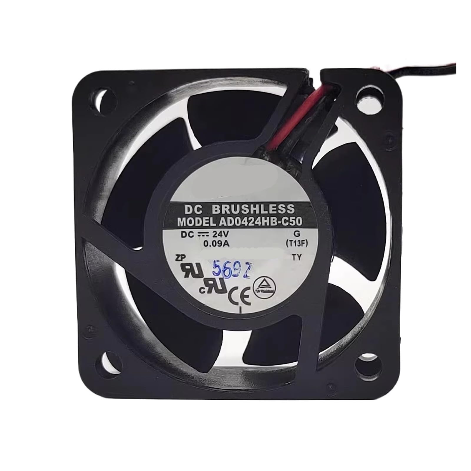 YUSKICCNE 40 * 40 * 20MM 4CM AD0424HB-C50 24V 0.09A 2-Wire Cooling Fan(2wire G1)