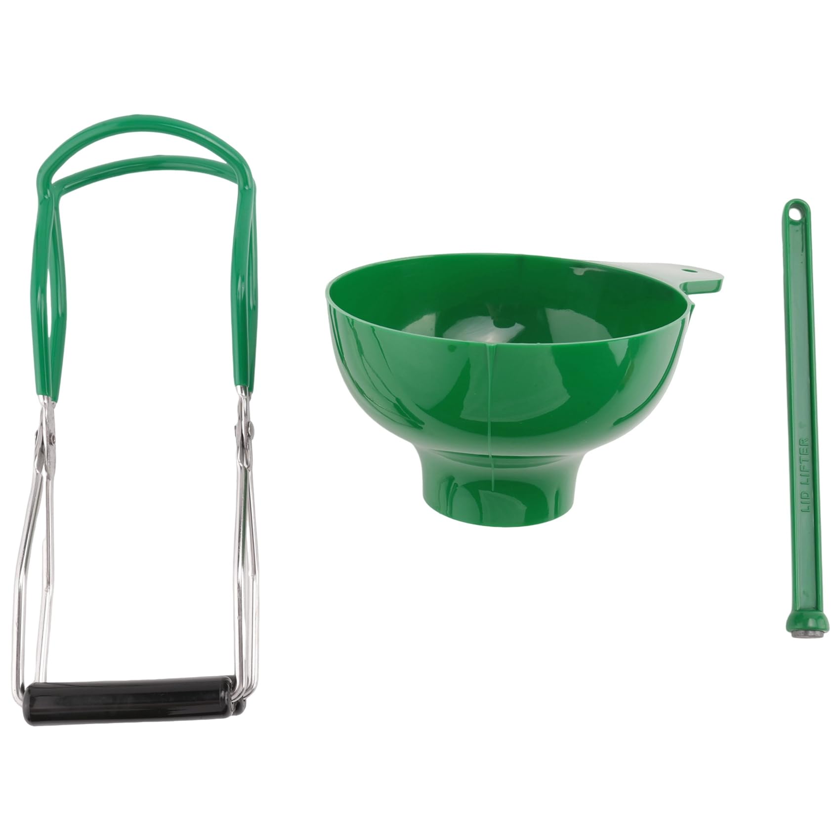 CTRLZS Canning Kit Jar Lifter Wide Mouth Canning Funnel Lid Wand for Canning Jars Anti-Scald Kitchen Tools(3Pcs,Green)