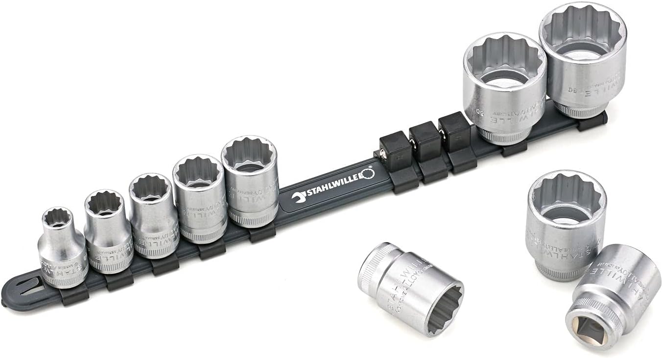 Stahlwille 12918/10-50 Satz Steckschlüsselsatz mit Clip-Leiste Socket Spanner Set Strip