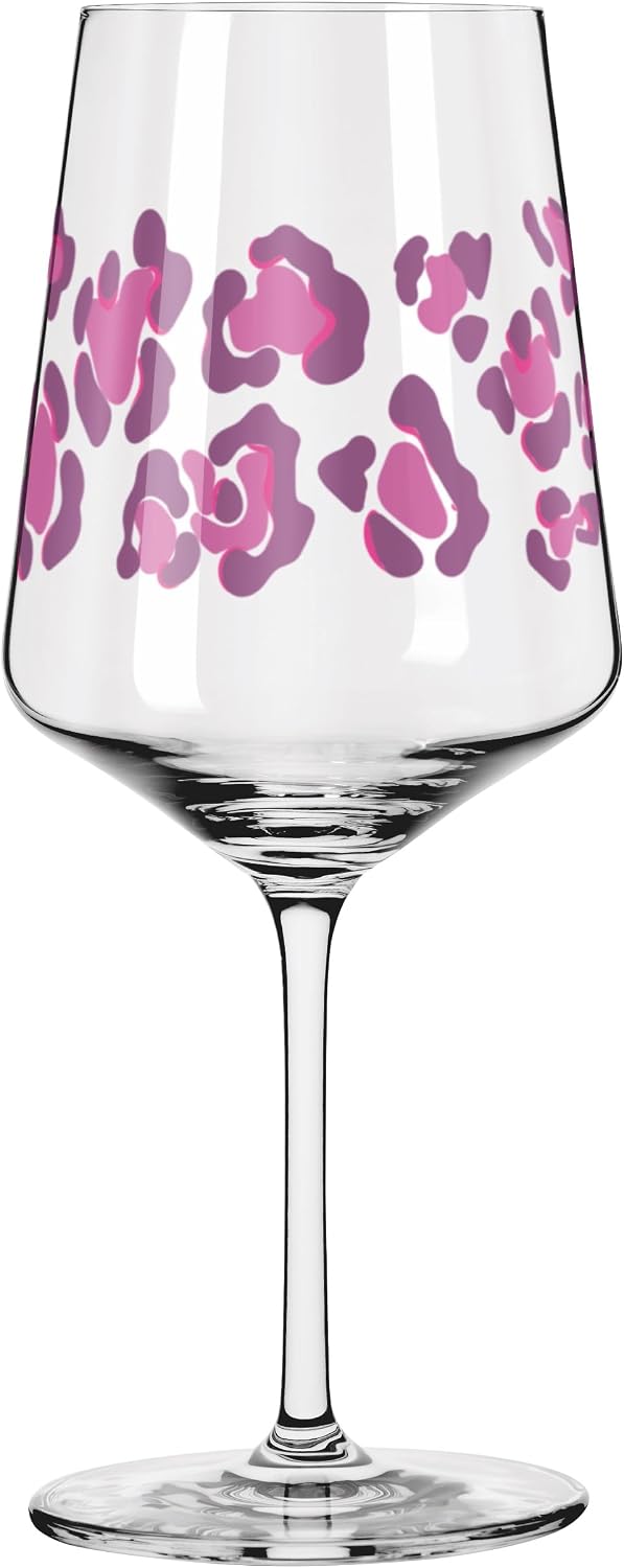 RITZENHOFF 9021002 Cocktail Glass 500 ml - Leopard Print in Bright Pink - Made in Germany