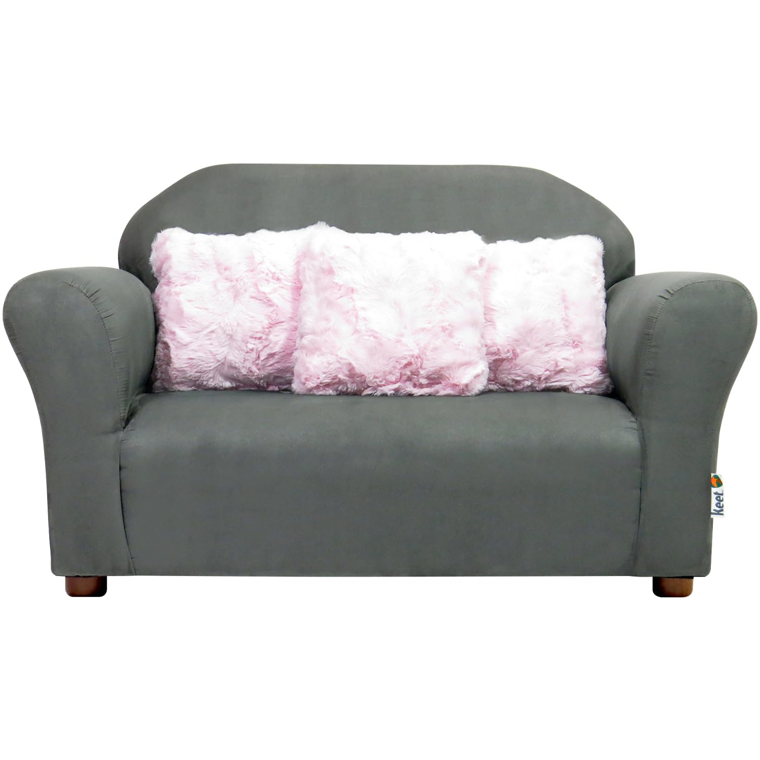 Roundy Children’s Sofa – Durable Wooden Frame, Soft Microsuede Upholstery, Ergonomic & Padded Seat, Comfortable Toddler Couch for Ages 2–5, Ideal for Bedrooms, Playrooms & Daycares.