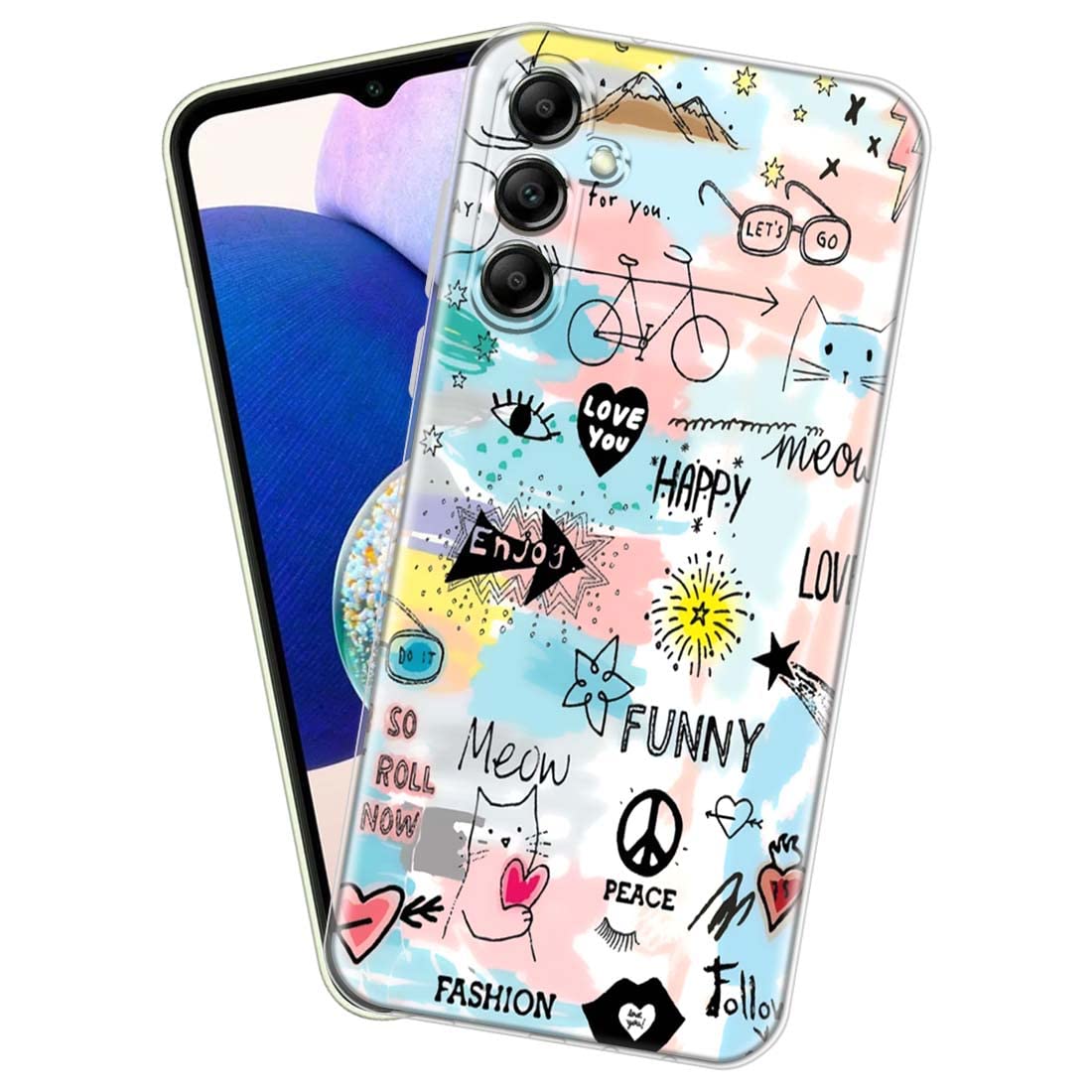 Fashionury Soft Silicone Designer Printed Full Protection Printed Back Case Cover for Samsung Galaxy A14 5G -D0126 (B0BV2P9N44) Amazon Price History, Amazon Price Tracker