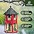 Kingsyard Metal Bird Feeder for Outdoor Hanging, Wild Bird Feeders with Circular Perch, Easy to Clean & Refill, 4 lbs Large Seed Capacity, Red