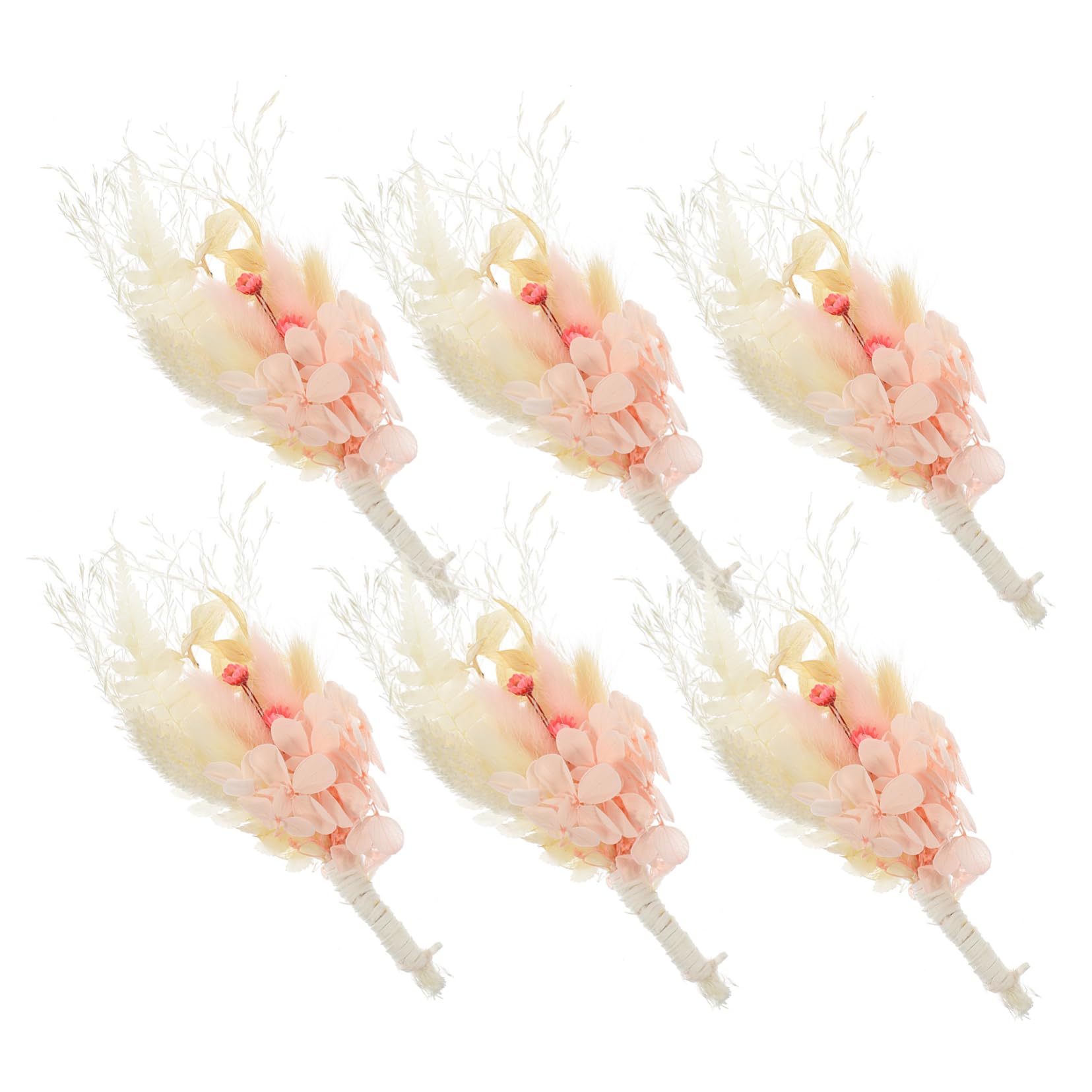 Alipis 4 Pièces 6 Fleur Préservée Fleurs Séchées pour L'artisanat Bouquet De Fleurs Séchées Fleurs pour Décor De Bouquet Décoration Miniature Vase Naturelles Rose