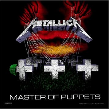 Pyramid America Metallica Master of Puppets - 12x12 Album Cover Print -Classic Rock Band Artwork, Licensed Music Wall Decor, Premium Fan Collectible