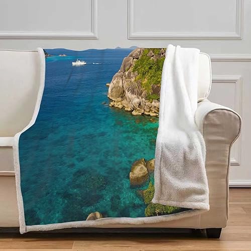 Miniatura 6 de Cobijas Calientes para Invierno - Cobijas abstractas para decoración de habitación de coqueta, tamaño pequeño, 31.5 x 47 pulgadas