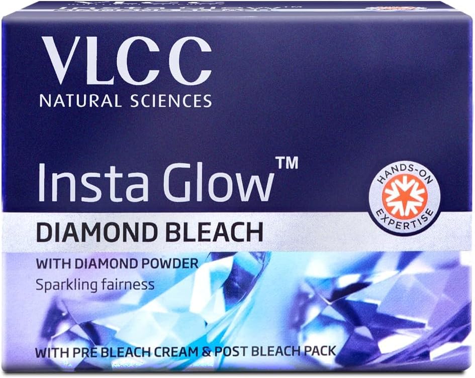 VLCC Insta Glow Diamond Bleach, 60G, multi