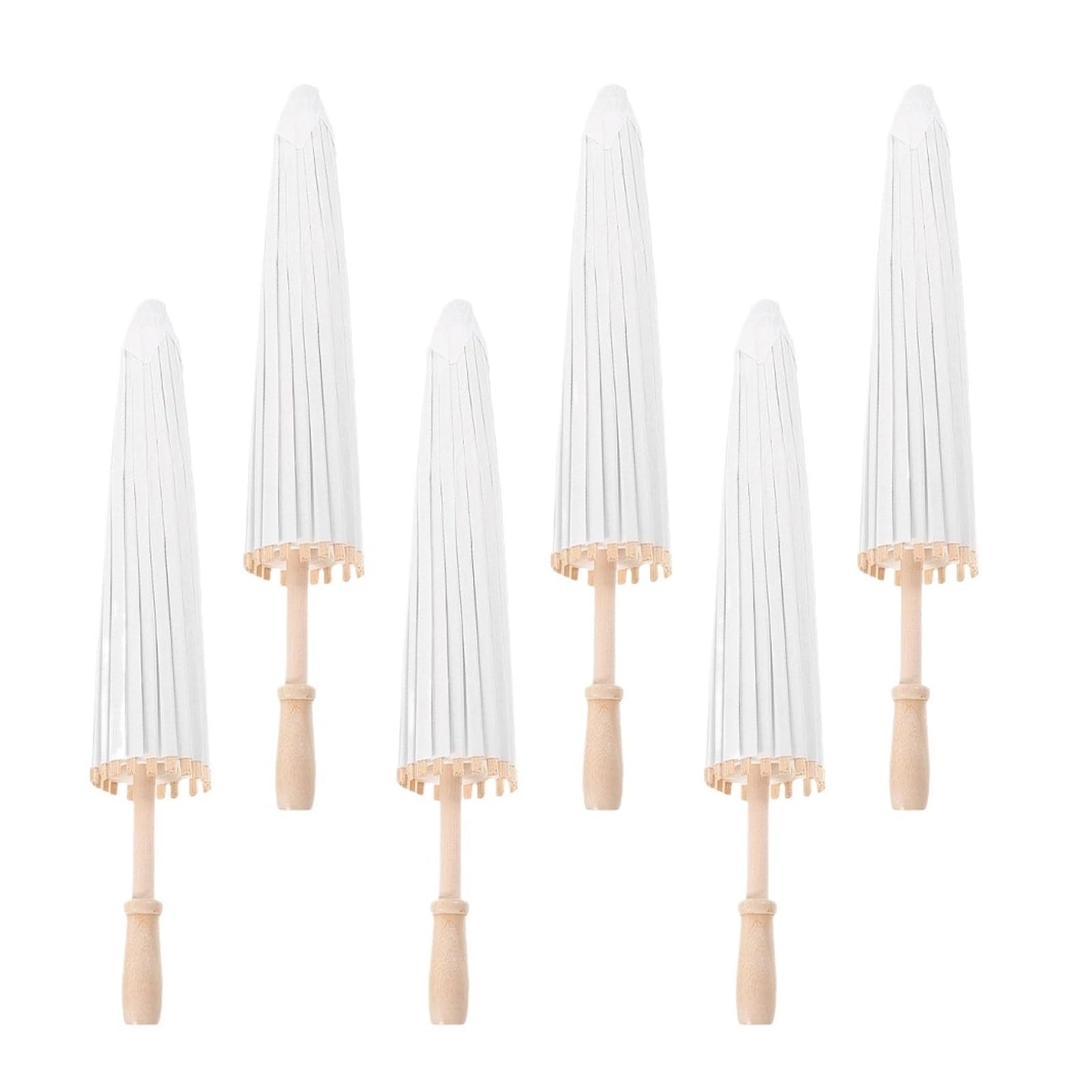 Genérico Sombrillas De Papel Engrasado Blanco, 6 Uds., 23,6 Pulgadas, Pintura For Boda, Sombrilla, Fiesta Nupcial, Decoración Al Aire Libre