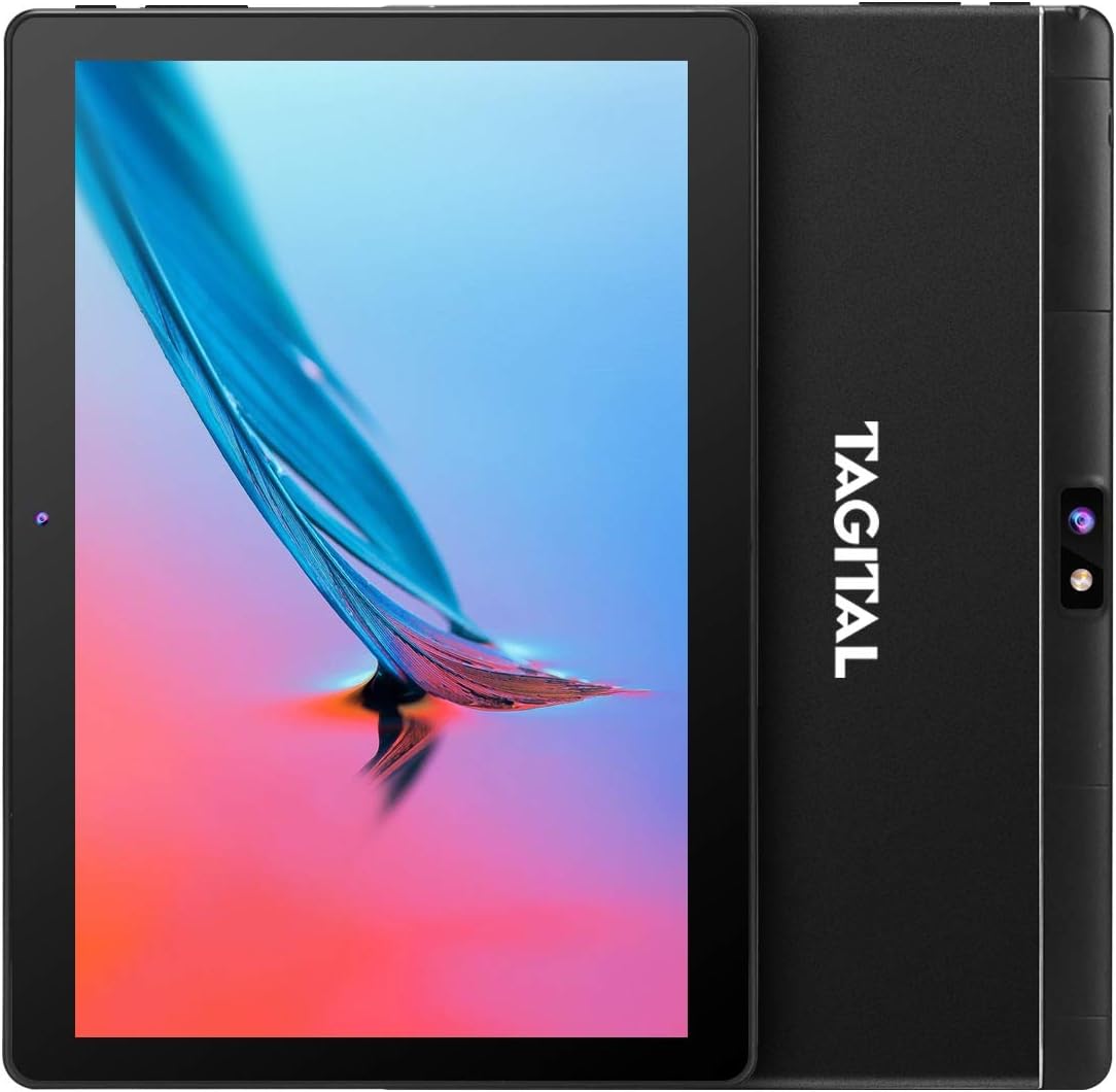 T10N Plus 10 inch Android Tablet, Android 8.1 Oreo, 10.1" 3G/WiFi Tablet with Dual Sim Card Slots and Carmera,6000mAh Battery, Quad-Core Processor, 16GB, Bluetooth,GPS