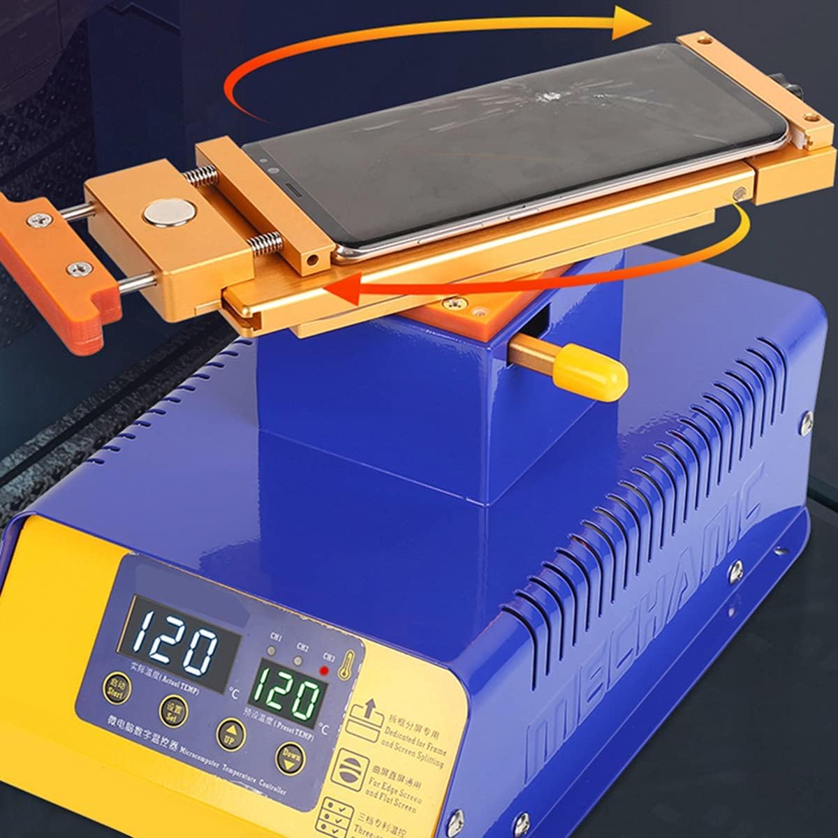 Separator ekranu LCD, automatyczna platforma grzewcza, maszyna do naprawy telefonu usuwanie szkła gładki separator ekranu 8 cali