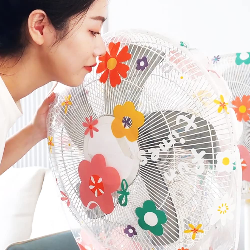 Namvo Lot de 3 couvercles de Ventilateur, Cache-poussière pour Ventilateur électrique Anti-poussière Tout Compris, Sol Rond Debout pour Ventilateurs de Sol Debout