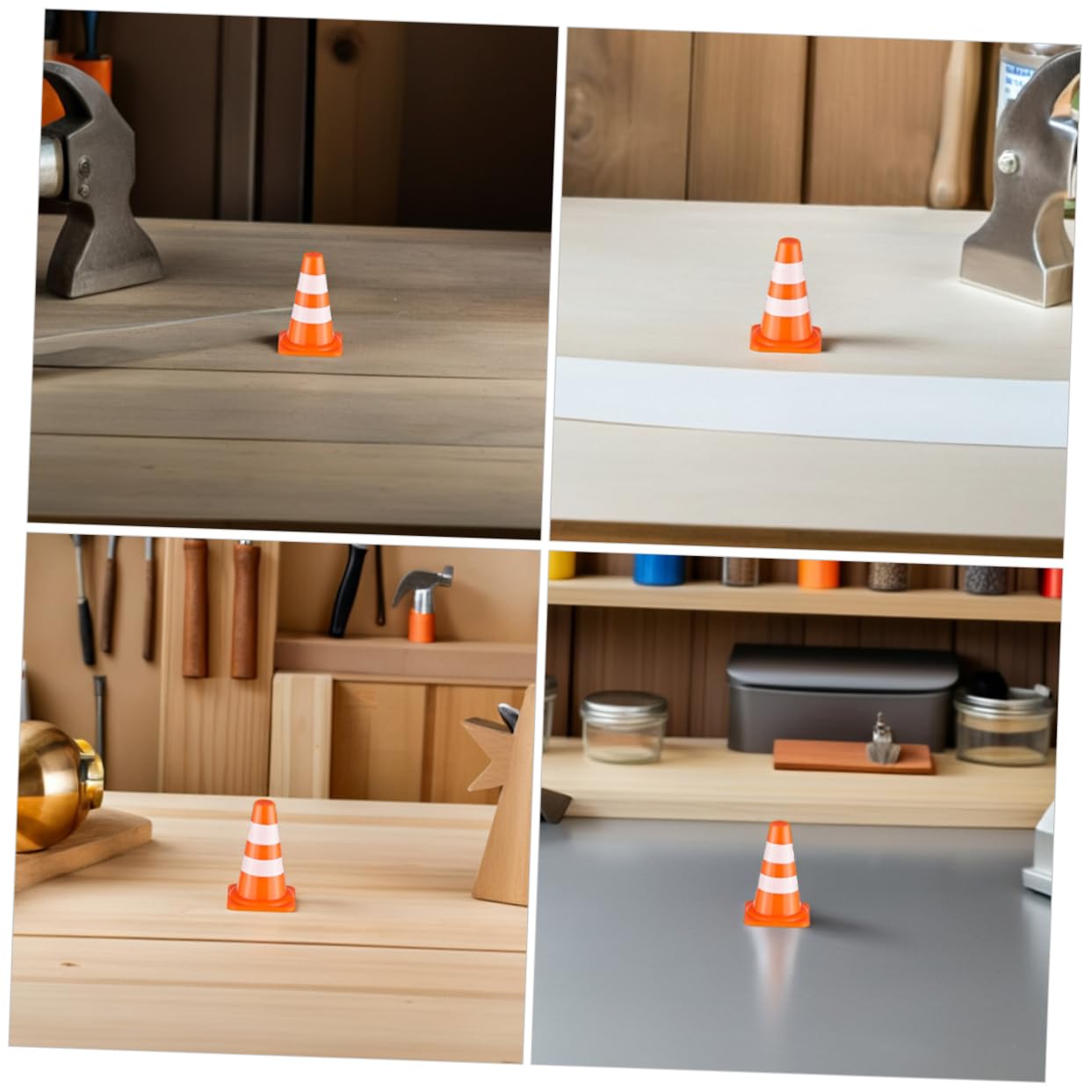 Toyvian Mini Cônes de Signalisation et Jeu Interactif Orange en Plastique Lot de 100 Jouet Éducatif pour Apprentissage Cognitif pour Garçon et Filles en Intérieur et Extérieur