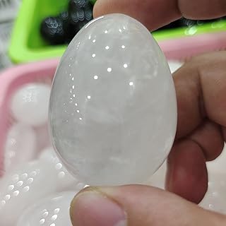 天然水晶の原石 標本 1 個 ナチュラル ホワイト クォーツ クリスタル 卵型 ロック チャクラGemstone 天然石と CrystalsStone