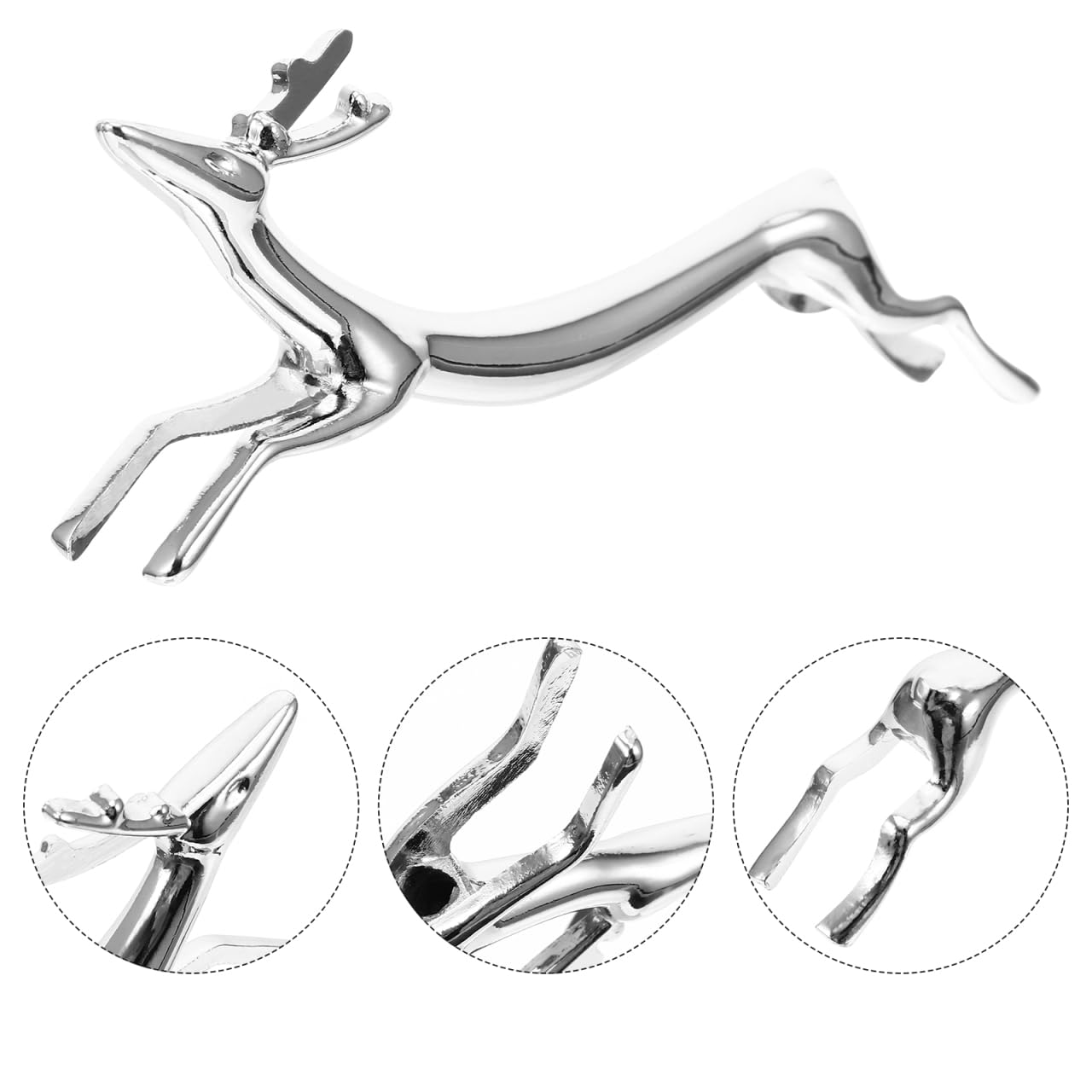 4pcs Stäbchen Halter Edelstahl Hirsche Figur Essstäbchen Bank Messer Bänke Besteckablagen Stäbchenablage Löffel Halter Tischdeko Restaurants Zubehör