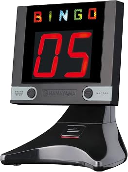 Hanayama The Dejibingo Z Black Electronic Bingo Machine Age 3+