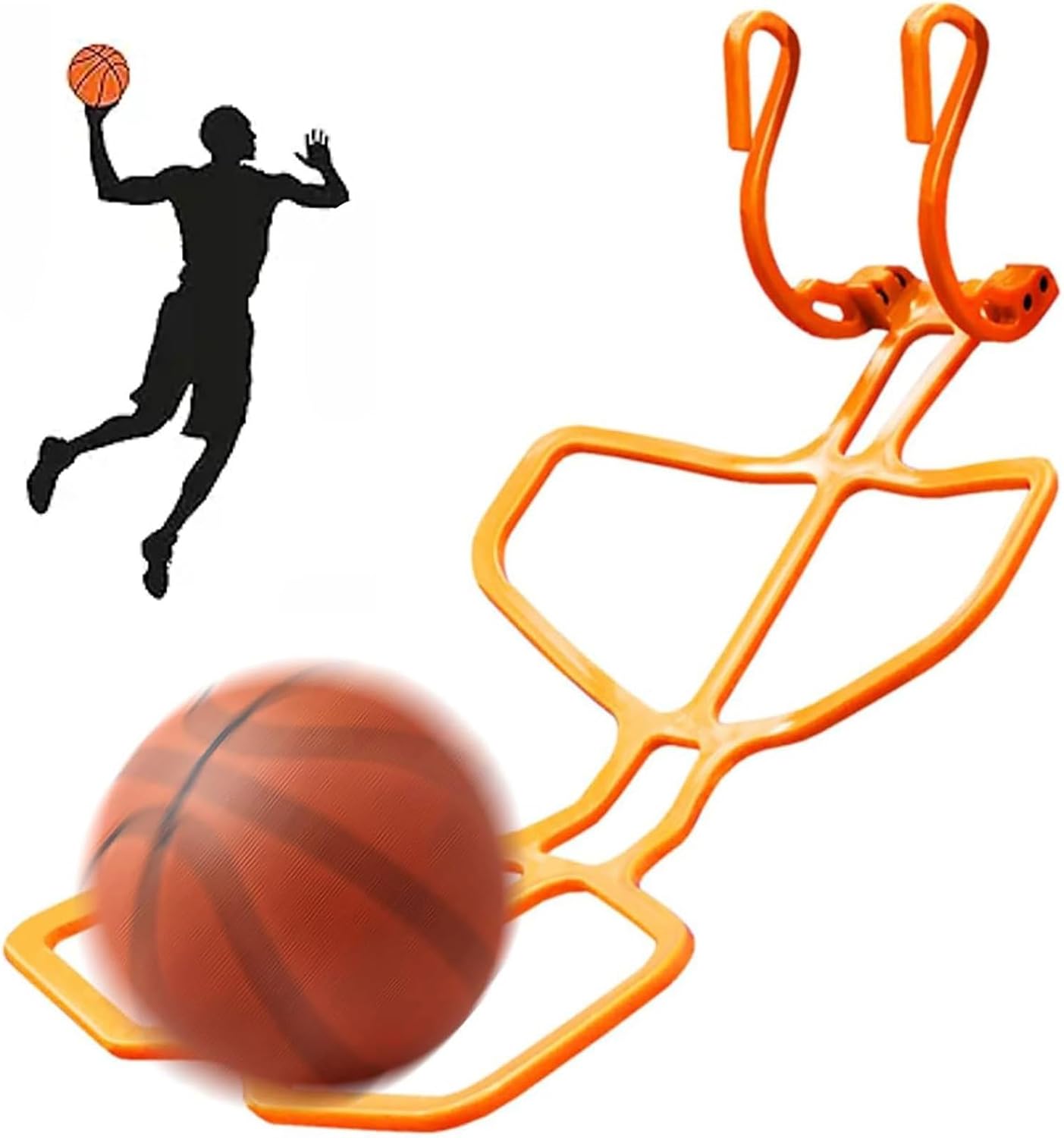 Basketball Shot Ball Returner,Portable Basketball Rebounder,Return Shooting Practice Aid,Basketball Return Attachment, Ball Catcher Training Equipment,for Indoor Outdoor Hoop