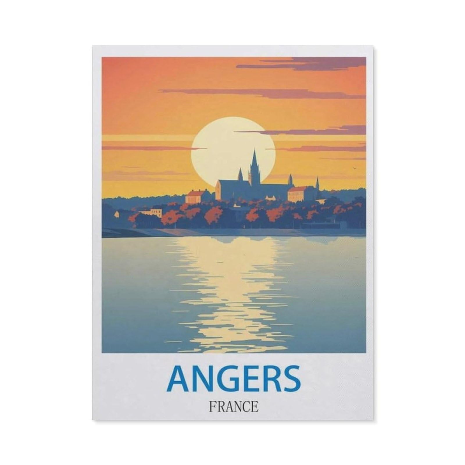 BEAYODKP 5D Diamond Painting Set for Adults and Children，Angers France