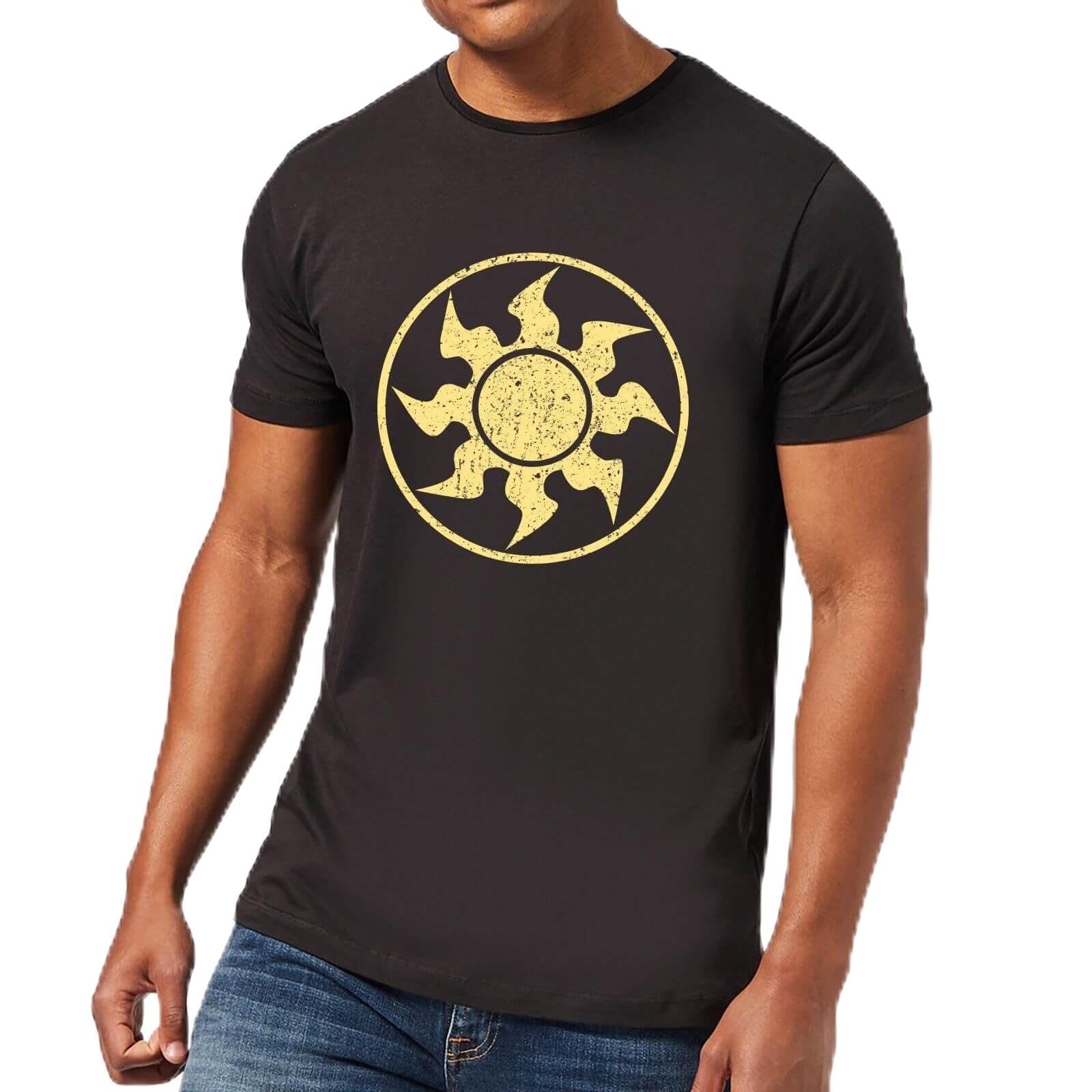 Official Magic: The Gathering Mana White Adults T-Shirt - Black - 3XL