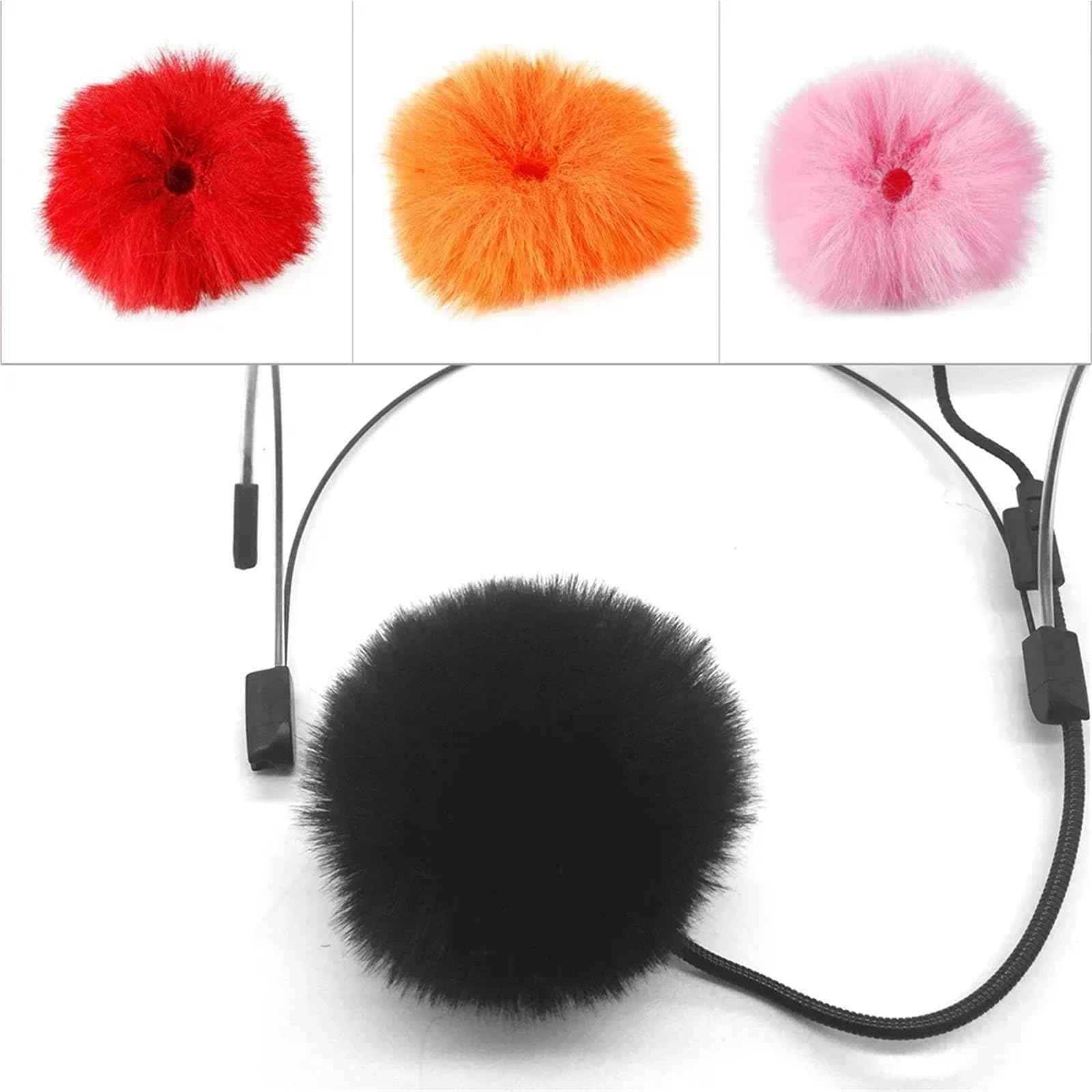 Parabrisas peludo para micrófonos Lavalier de 5 a 10 mm, paquete de 15/30