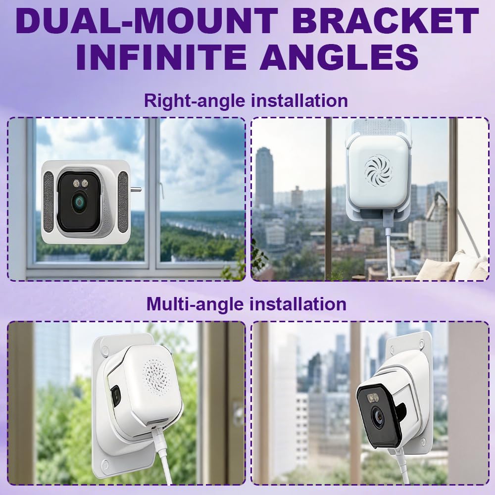 Caméra de sécurité 3 MP 2K pour la sécurité de la maison, WiFi 2,4/5 GHz avec vision nocturne en couleur, enregistrement 24h/24, 7j/7 et détection de mouvement pour regarder à l'extérieur et à